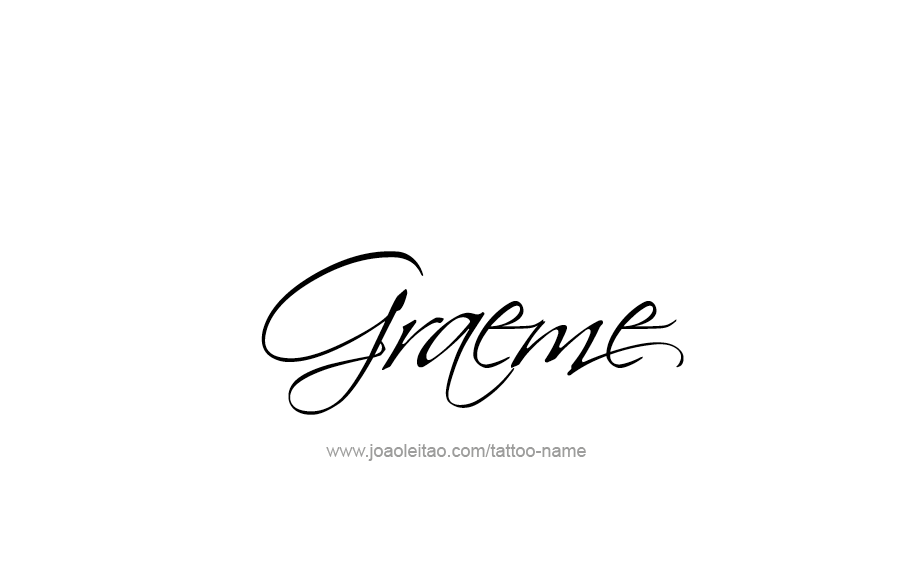 Tattoo Design  Name Graeme   