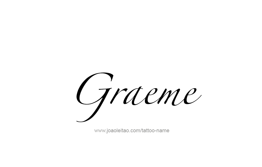 Tattoo Design  Name Graeme   