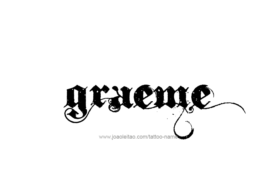 Tattoo Design  Name Graeme   