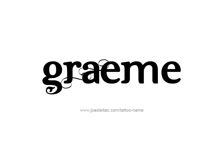 Tattoo Design  Name Graeme   