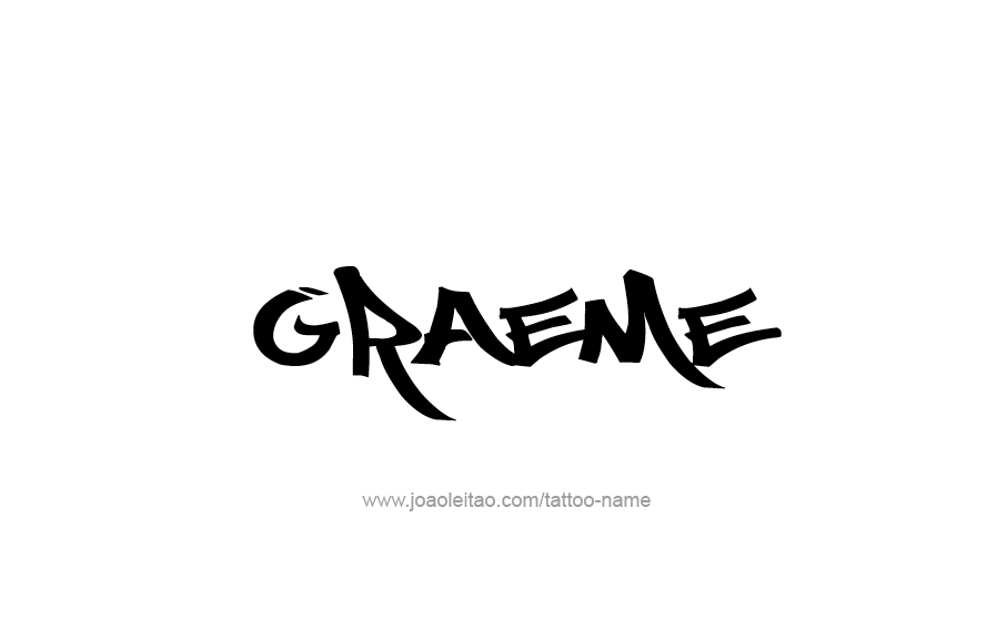 Tattoo Design  Name Graeme   