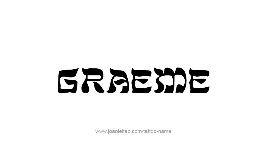 Tattoo Design  Name Graeme   