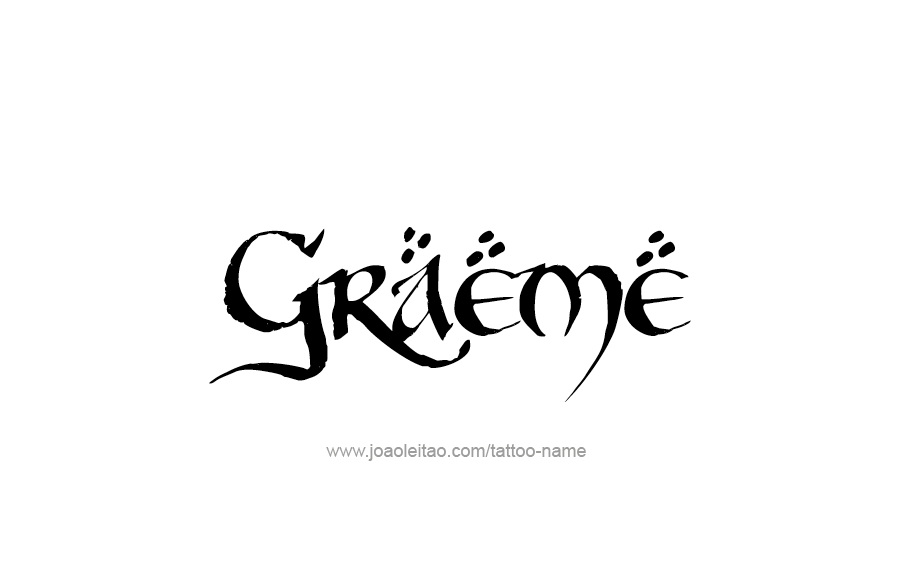 Tattoo Design  Name Graeme   