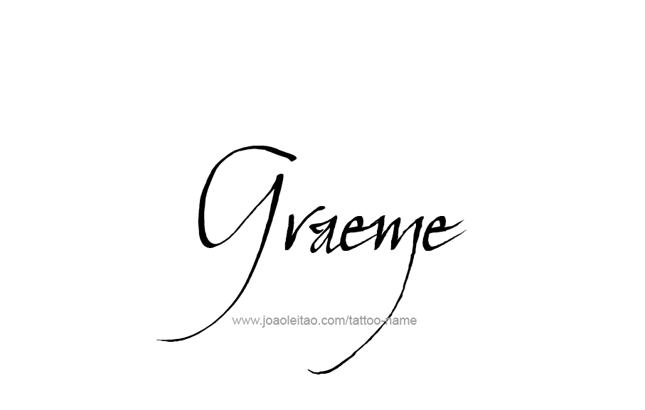 Tattoo Design  Name Graeme   