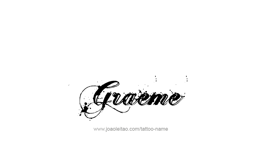 Tattoo Design  Name Graeme   