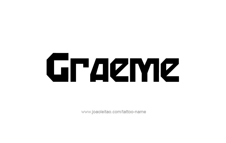 Tattoo Design  Name Graeme   