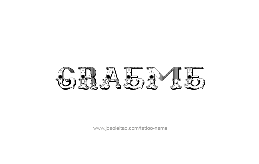 Tattoo Design  Name Graeme   