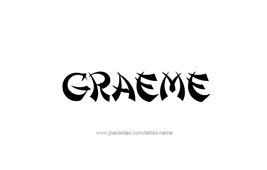 Tattoo Design  Name Graeme