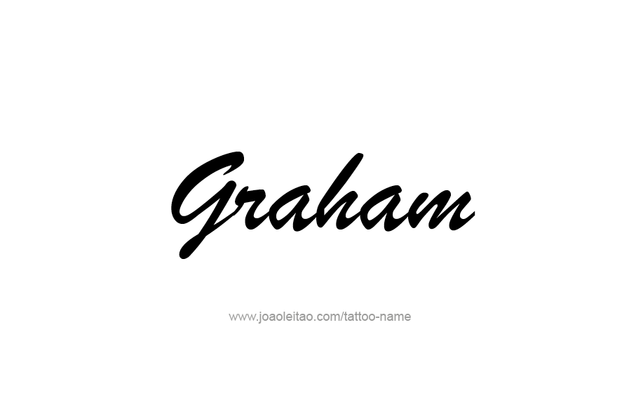 Tattoo Design  Name Graham   