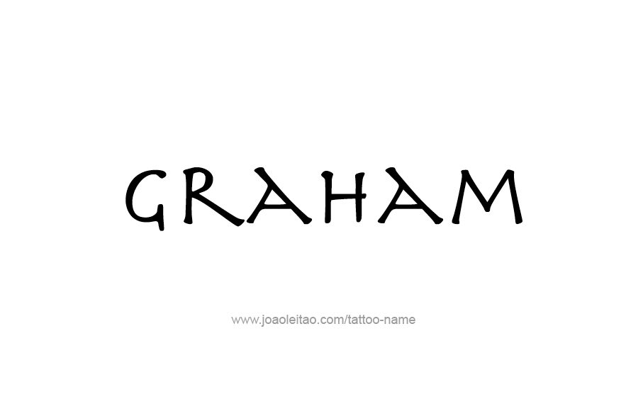 Tattoo Design  Name Graham   