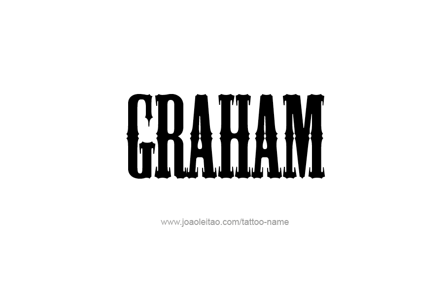 Tattoo Design  Name Graham   