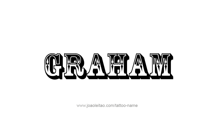 Tattoo Design  Name Graham   