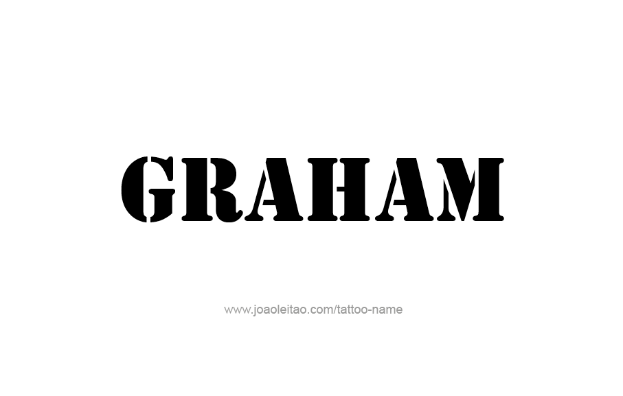 Tattoo Design  Name Graham   