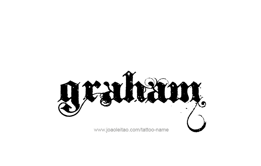 Tattoo Design  Name Graham   