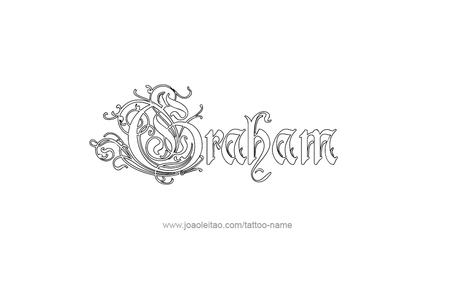 Tattoo Design  Name Graham   