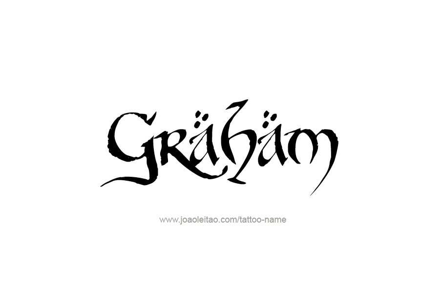 Tattoo Design  Name Graham   