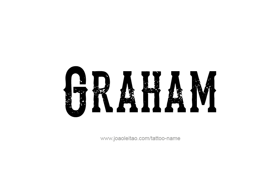 Tattoo Design  Name Graham   