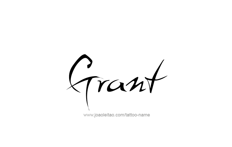 Tattoo Design  Name Grant   