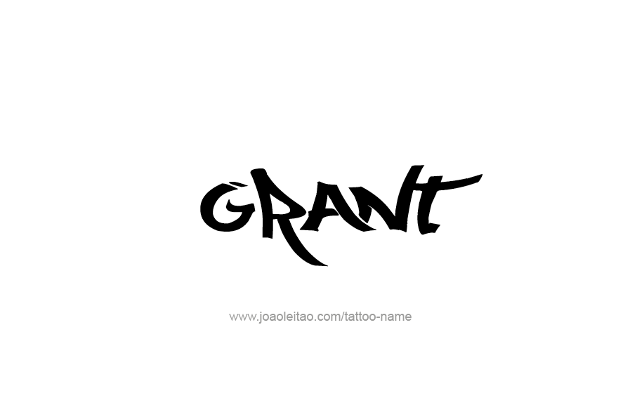 Tattoo Design  Name Grant   