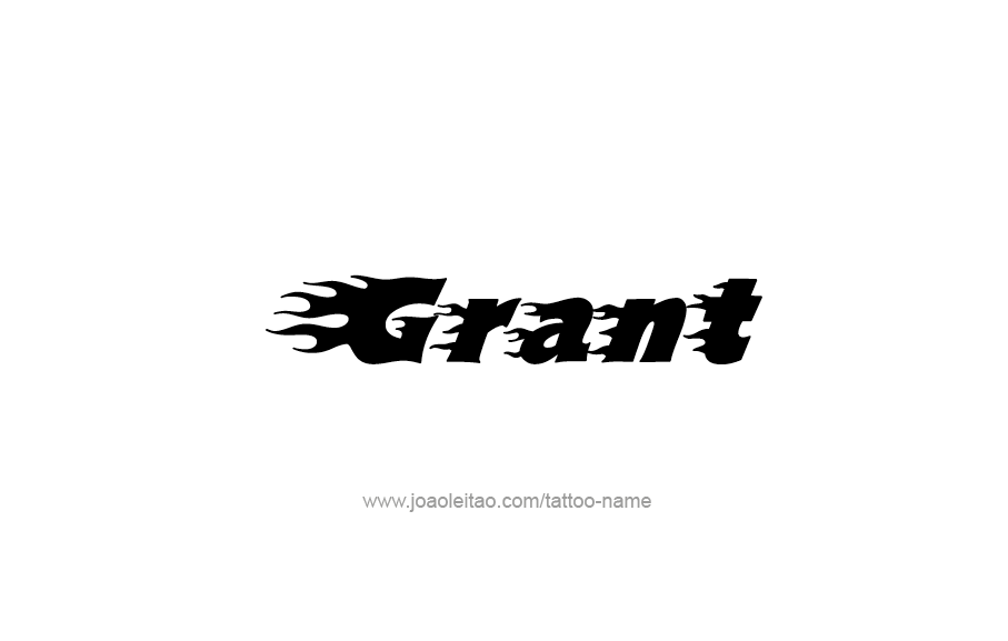 Tattoo Design  Name Grant   