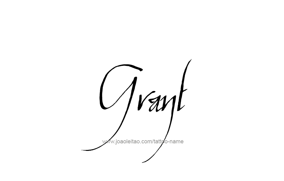 Tattoo Design  Name Grant   