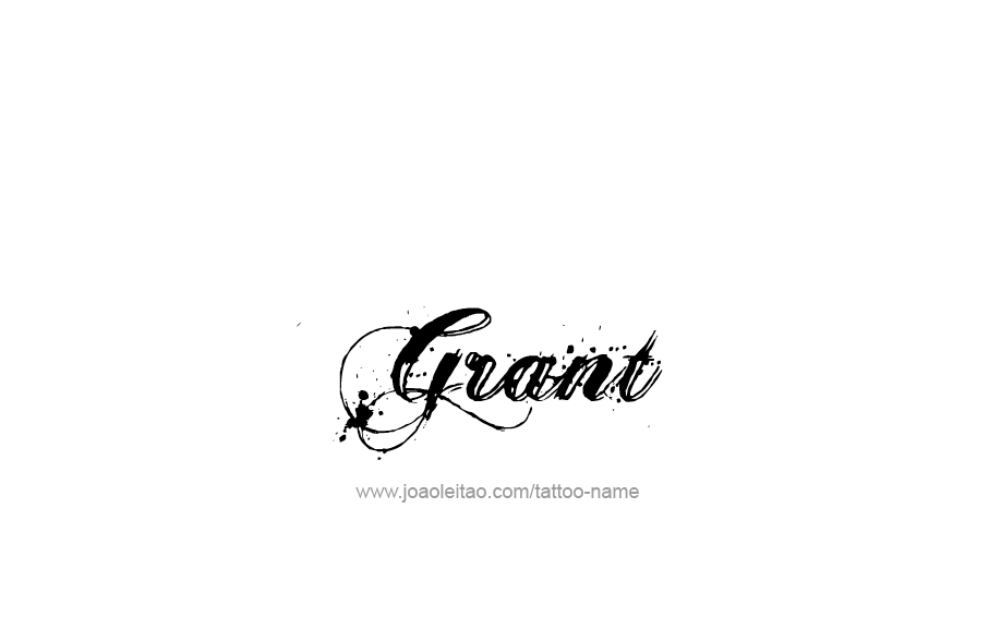 Tattoo Design  Name Grant   