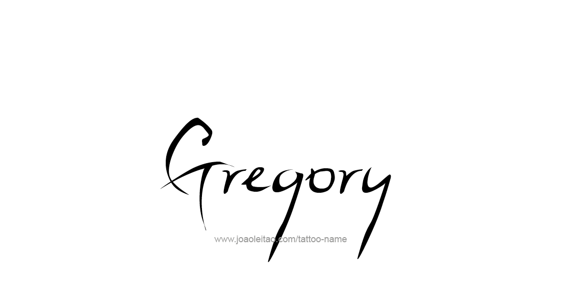 Tattoo Design  Name Gregory   