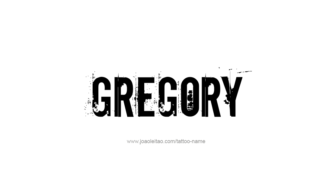 Tattoo Design  Name Gregory   