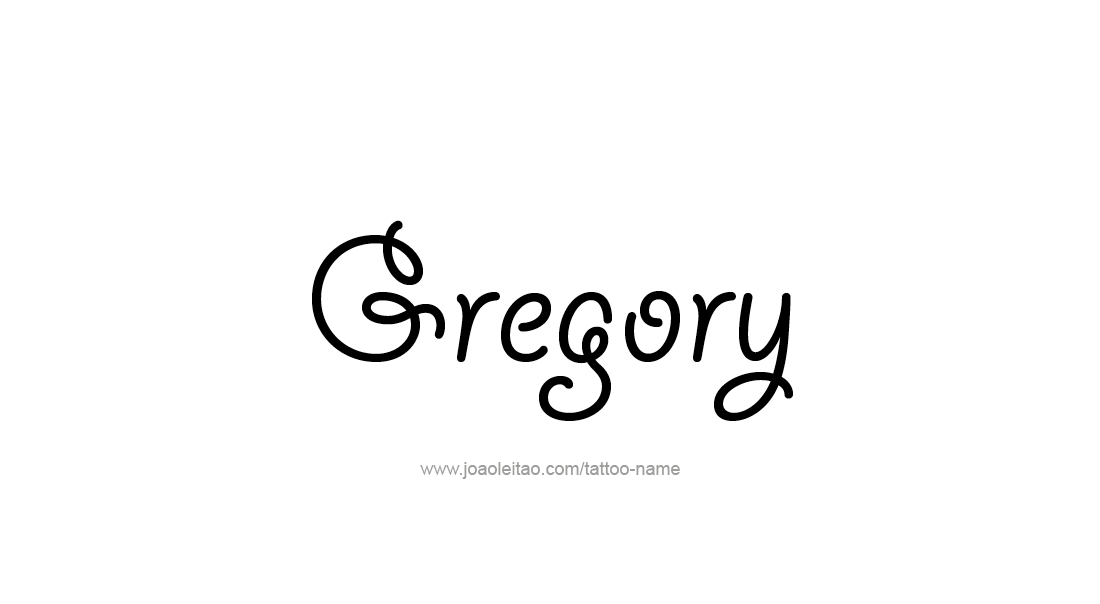 Tattoo Design  Name Gregory   