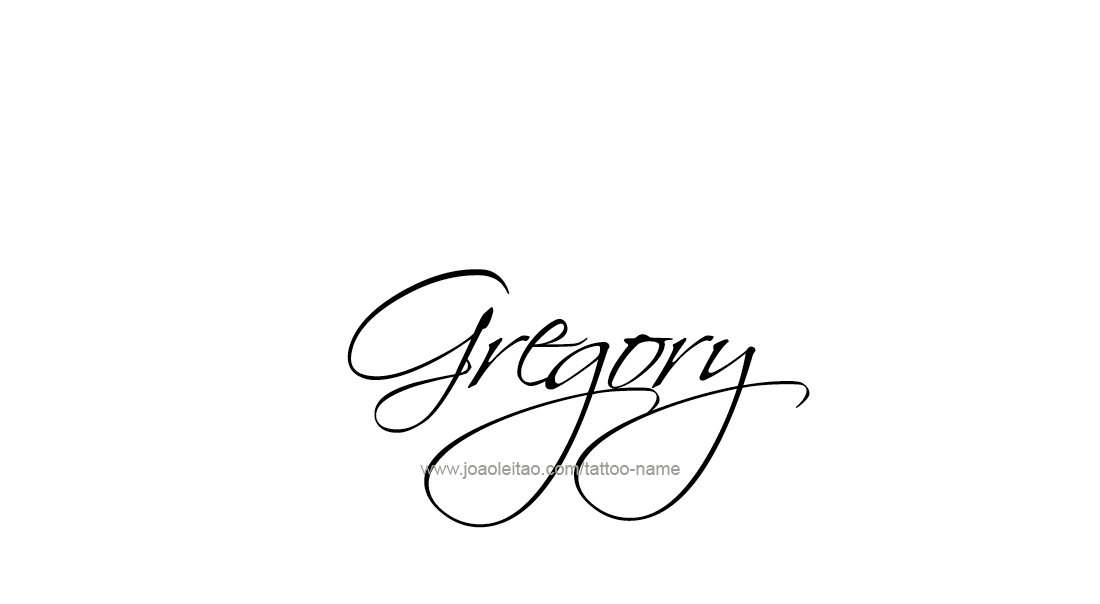 Tattoo Design  Name Gregory   