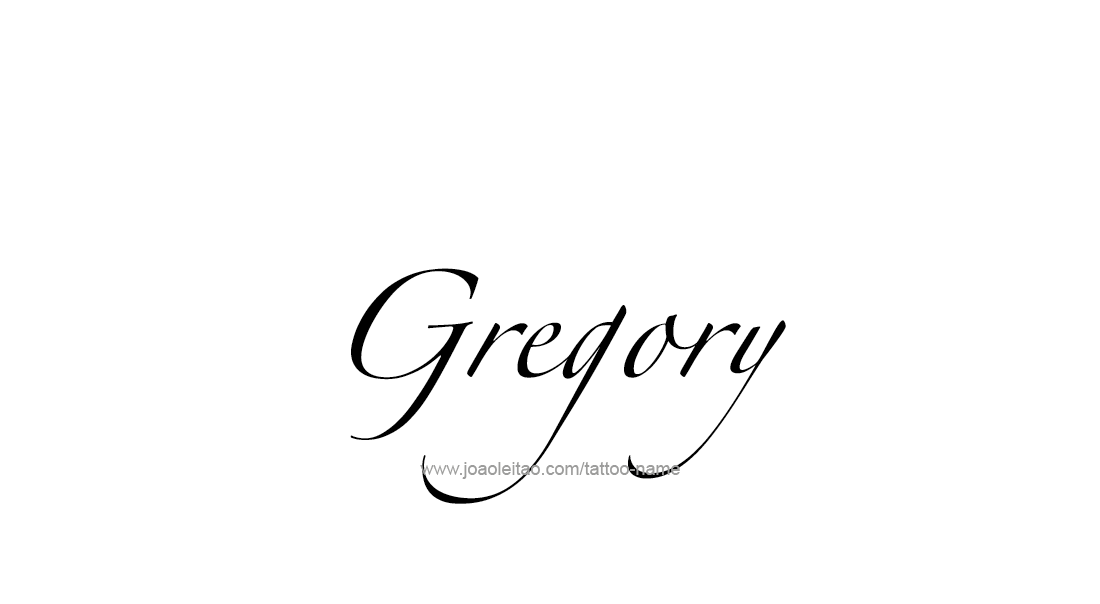 Tattoo Design  Name Gregory   