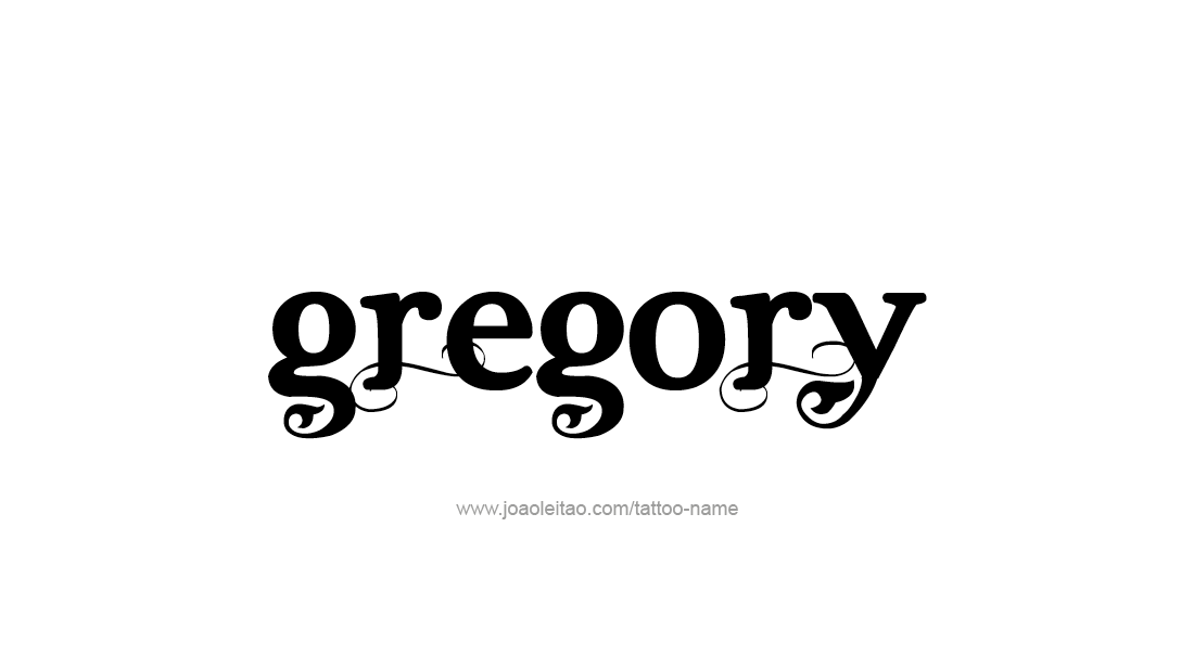 Tattoo Design  Name Gregory   