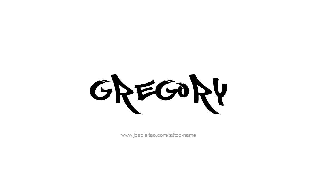 Tattoo Design  Name Gregory   