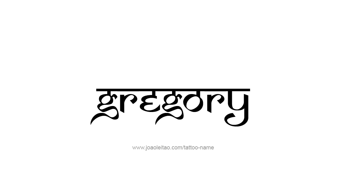 Tattoo Design  Name Gregory   