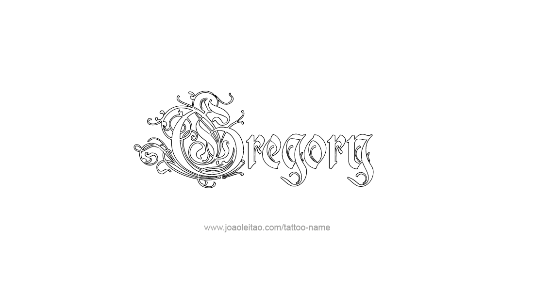 Tattoo Design  Name Gregory   