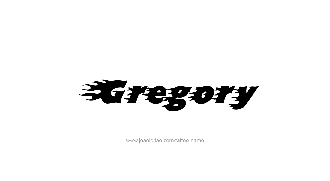 Tattoo Design  Name Gregory   