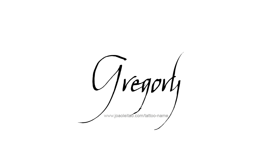 Tattoo Design  Name Gregory   