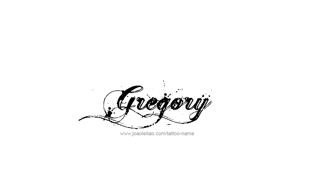 Tattoo Design  Name Gregory   