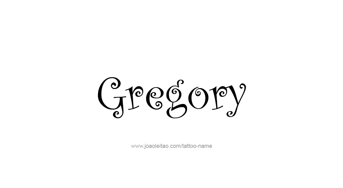 Tattoo Design  Name Gregory   