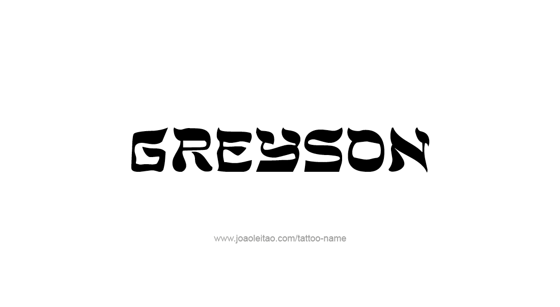 Tattoo Design  Name Greyson   