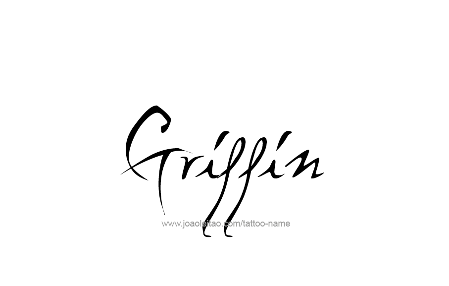 Tattoo Design  Name Griffin   