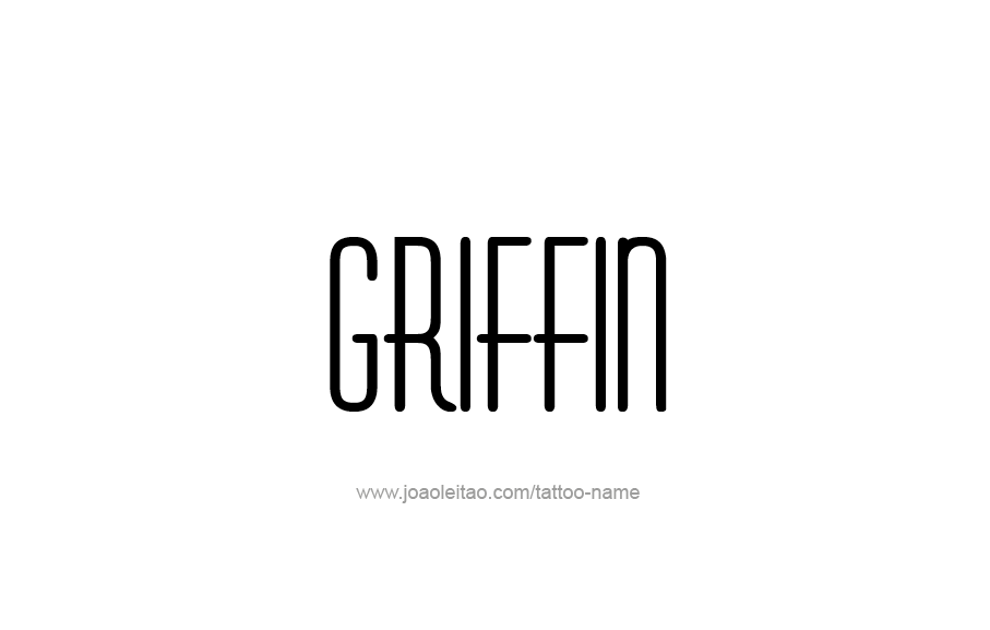 Tattoo Design  Name Griffin   