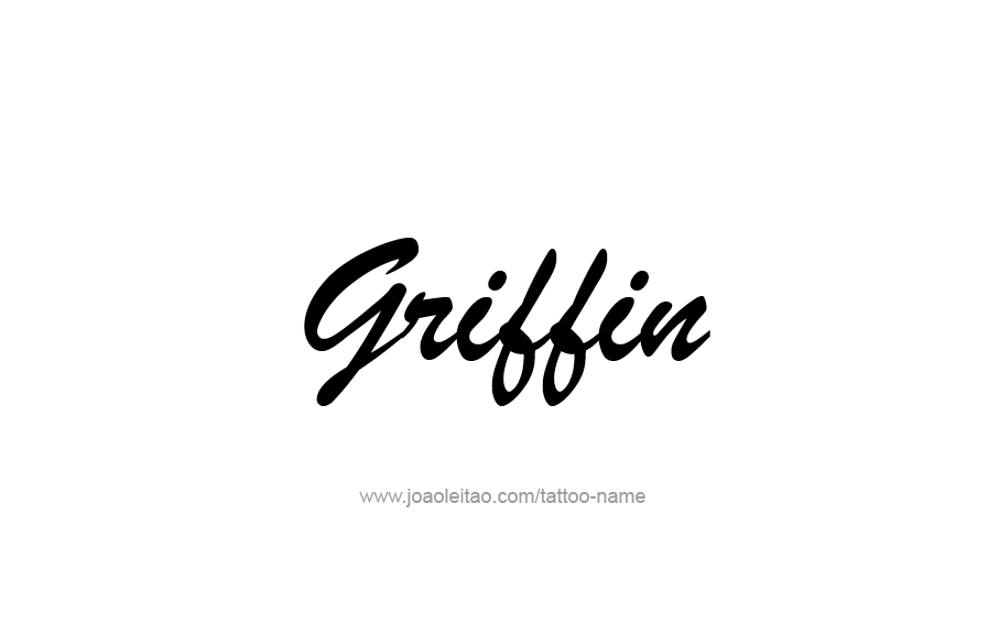 Tattoo Design  Name Griffin   