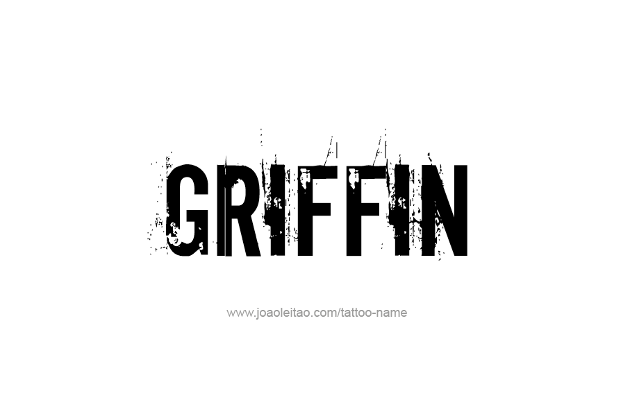 Tattoo Design  Name Griffin   