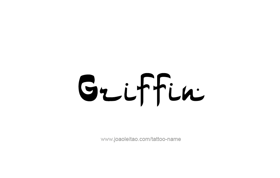 Tattoo Design  Name Griffin   