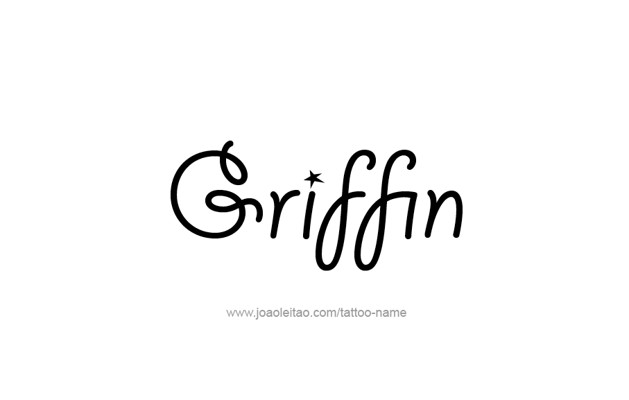 Tattoo Design  Name Griffin   