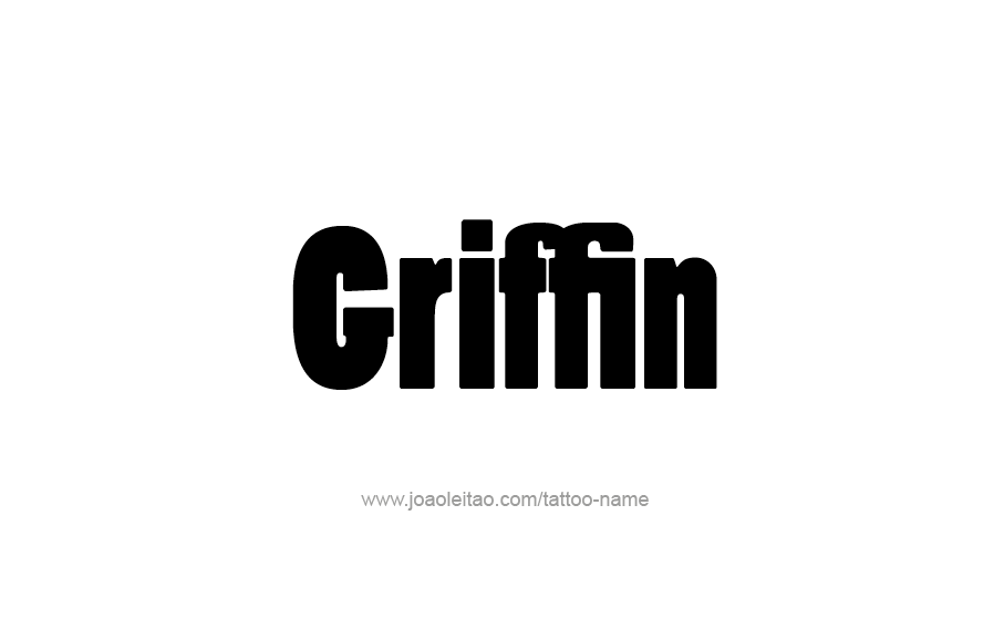 Tattoo Design  Name Griffin   