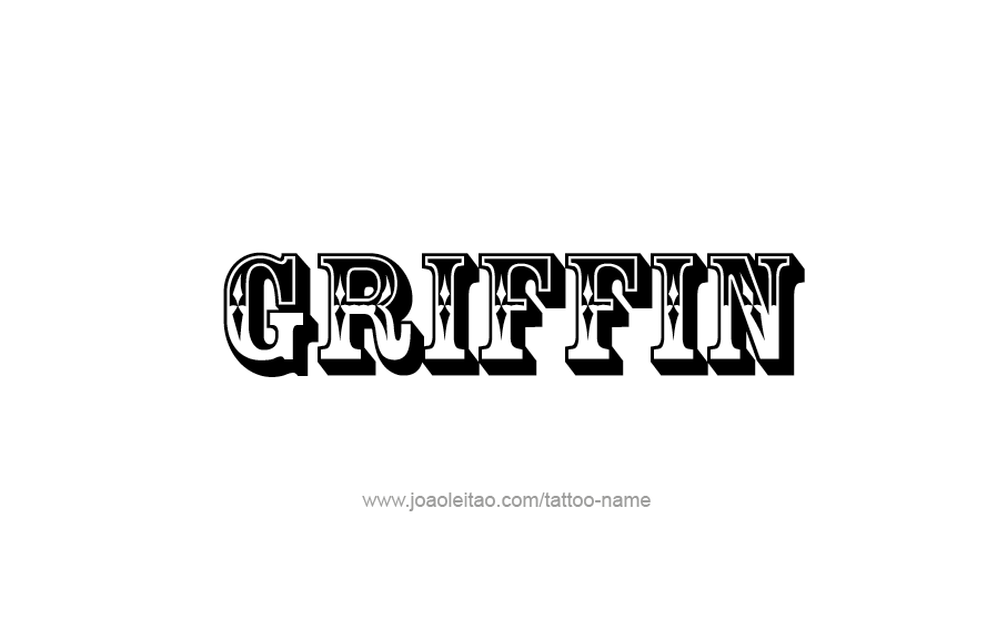 Tattoo Design  Name Griffin   