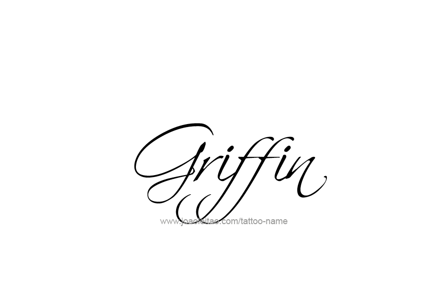 Tattoo Design  Name Griffin   