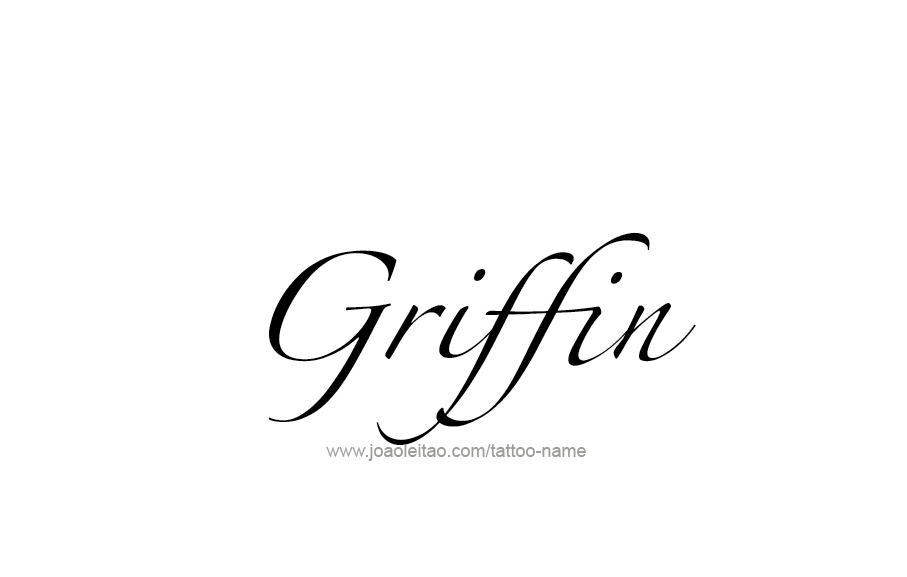 Tattoo Design  Name Griffin   